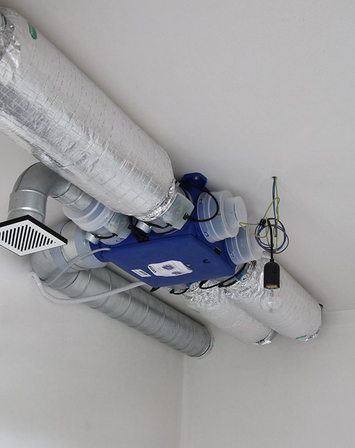 Ventilatiesysteem C+ voor 63 appartementen